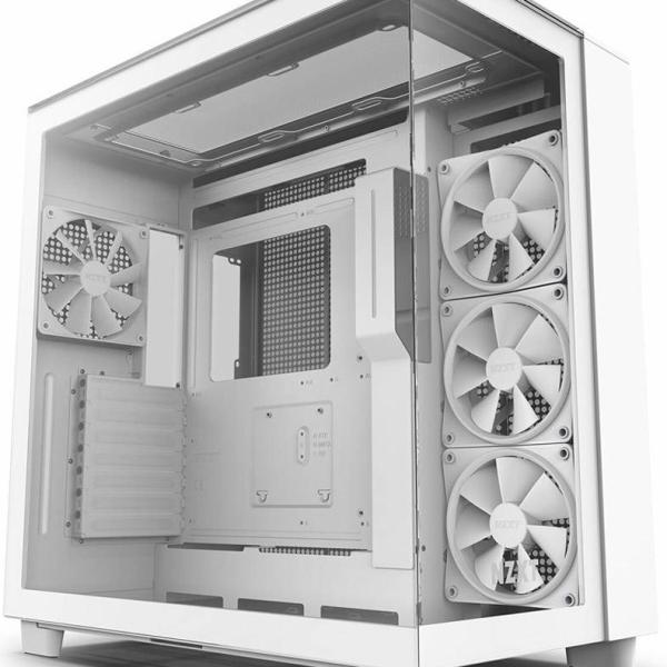 Caixa ATX H9 Elite Vidro Temperado (Branco) - NZXT