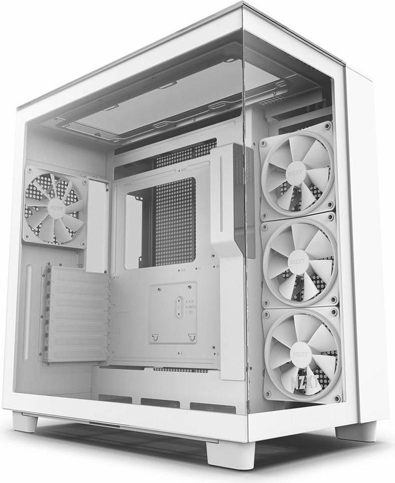 Caixa ATX H9 Elite Vidro Temperado (Branco) - NZXT
