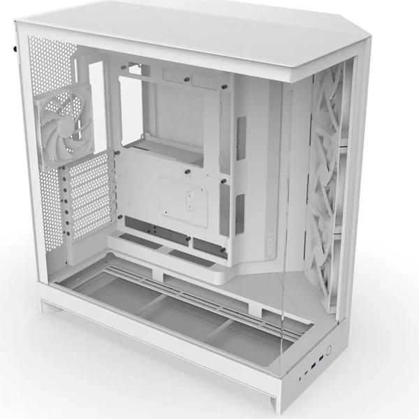 Caixa Extended - ATX H9 Flow (2025) Tempered Glass (Branco) - NZXT