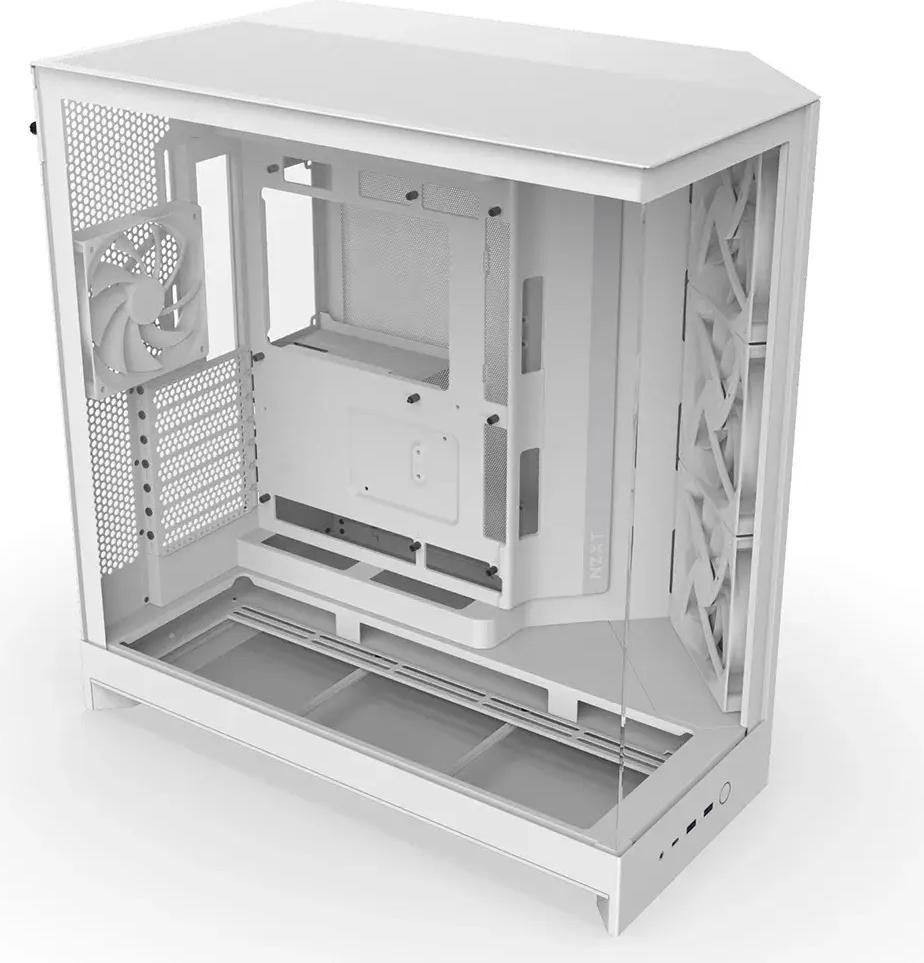Caixa Extended - ATX H9 Flow (2025) Tempered Glass (Branco) - NZXT