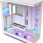 Caixa Extended - ATX H9 Flow RGB+ (2025) Tempered Glass + Hub (Branco) - NZXT
