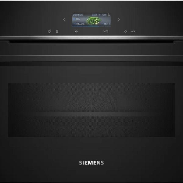Forno de Encastre Compacto iQ700 CM724G1B1 45L 3600W (Preto) - SIEMENS