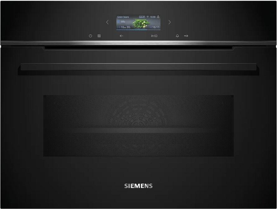 Forno de Encastre Compacto iQ700 CM724G1B1 45L 3600W (Preto) - SIEMENS