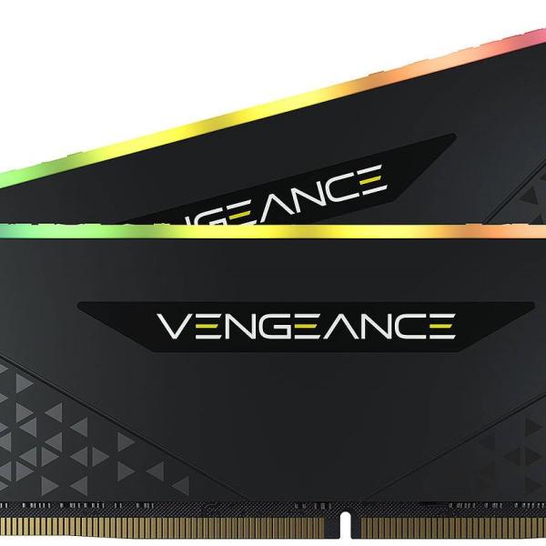 Memória RAM Vengeance RGB RS 16GB (2x8GB) DDR4 - 3200MHz CL16 (Preto) - CORSAIR
