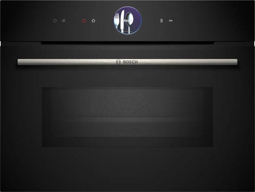 Forno Compacto de Encastre Serie 8 CMG7761B1 c/ Microondas 45L 900W (Preto) - BOSCH