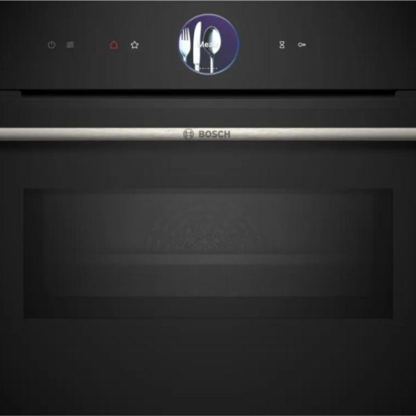 Forno Compacto de Encastre Serie 8 CMG7761B1 c/ Microondas 45L 900W (Preto) - BOSCH