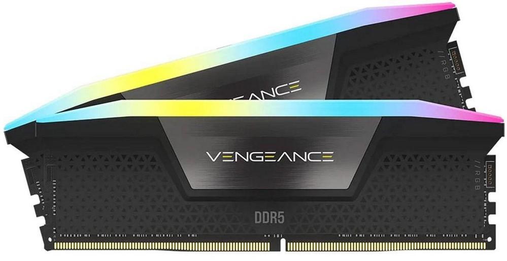 Memória RAM UDIMM Vengeance RGB 32GB (2x16GB) DDR5 - 6400MHz (AMD Expo/Intel XMP) CL36 - CORSAIR