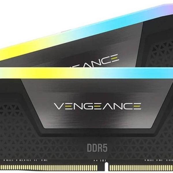 Memória RAM UDIMM Vengeance RGB 64GB (2x32GB) DDR5 - 5200MHz (AMD Expo/Intel XMP) CL40 - CORSAIR