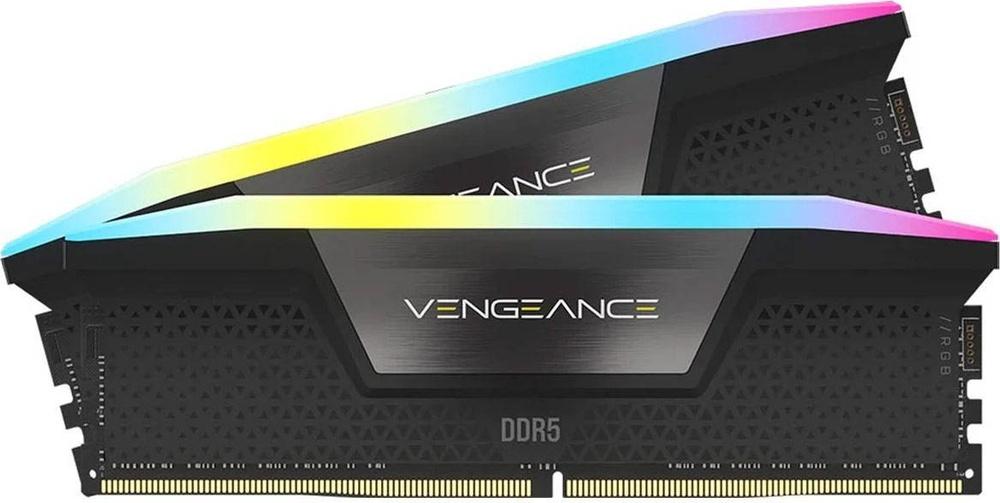 Memória RAM UDIMM Vengeance RGB 64GB (2x32GB) DDR5 - 5200MHz (AMD Expo/Intel XMP) CL40 - CORSAIR