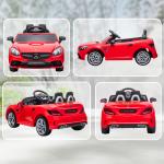 Carro Elétrico Mercedes SLC 300 12V com Controlo Remoto Faróis LED Música TF USB e Abertura da Porta 3 - 5km/h 107x62,5x44 cm Vermelho