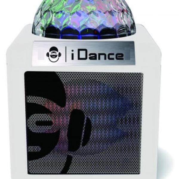 Coluna Portátil Bluetooth c/ Efeitos de LED (Branco) - iDance