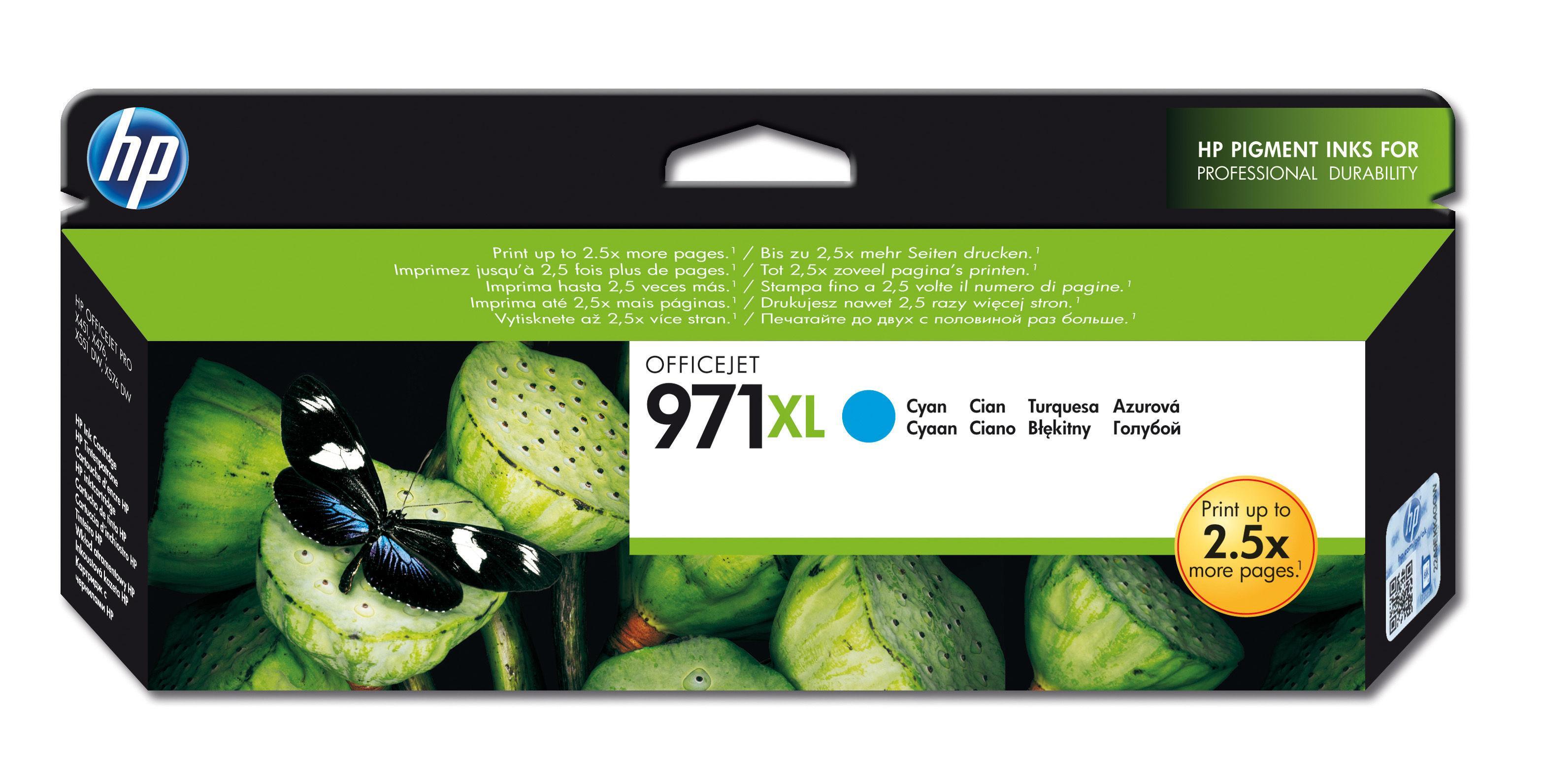 Tinteiro 971XL (Azul) - HP
