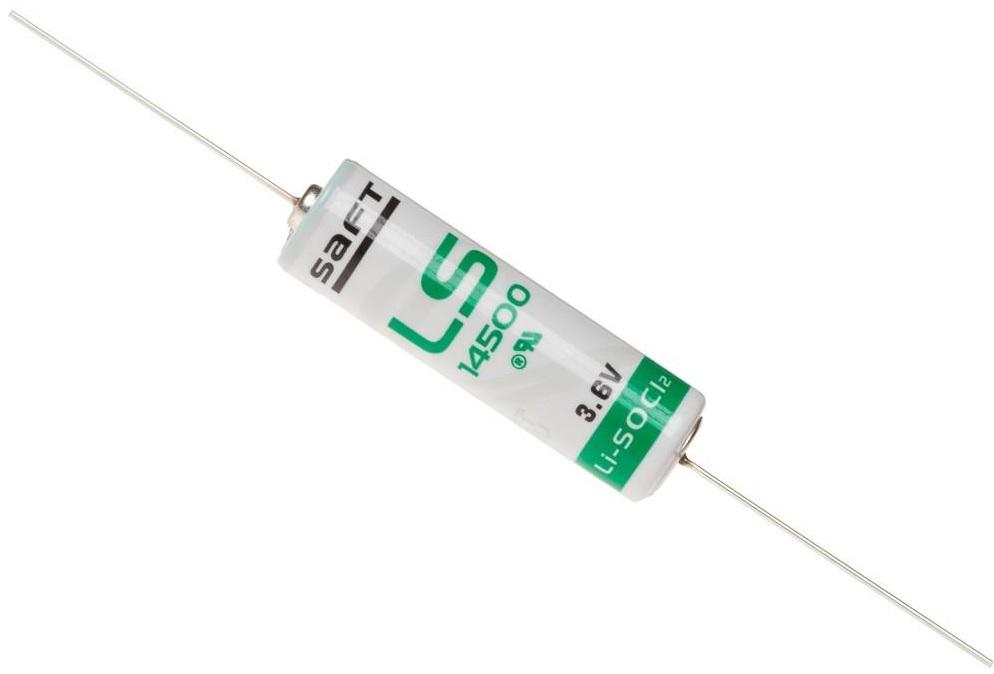 Pilha Litio Li - SOCl2 AA 3,6V 2600mAh c/ Arames (LS14500CNA) - SAFT