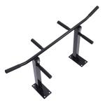 Barra de Elevação de Parede barra Pull - Up de Aço para Treino em Casa Carga Máxima 150 kg 105,5x28x49 cm Preto