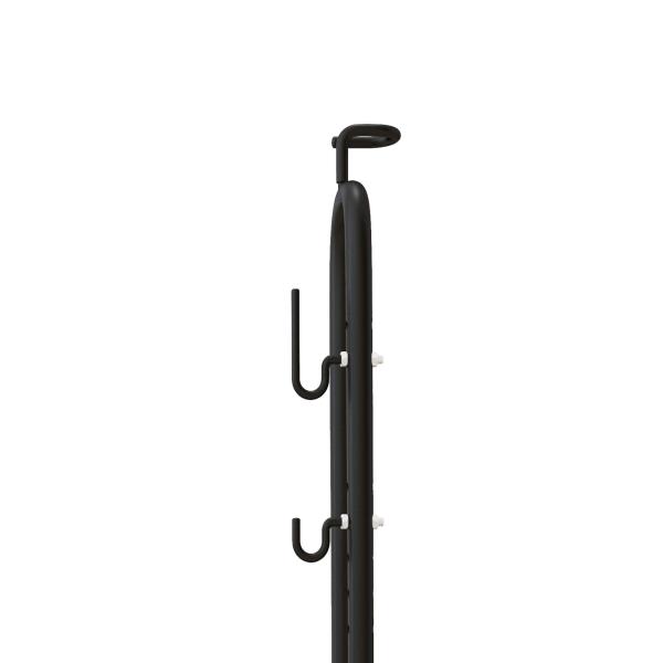Estacionamento de Bicicletas Vertical e Horizontal com Ganchos Ajustáveis para Bicicletas de 6 a 28 Polegadas e 700 C