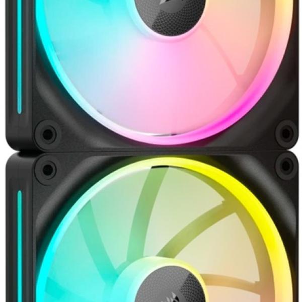 Pack 2x Ventoinhas PWM iCUE LINK LX140 RGB E 140mm (Preto) - CORSAIR