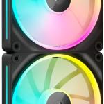 Pack 2x Ventoinhas PWM iCUE LINK LX140 RGB E 140mm (Preto) - CORSAIR