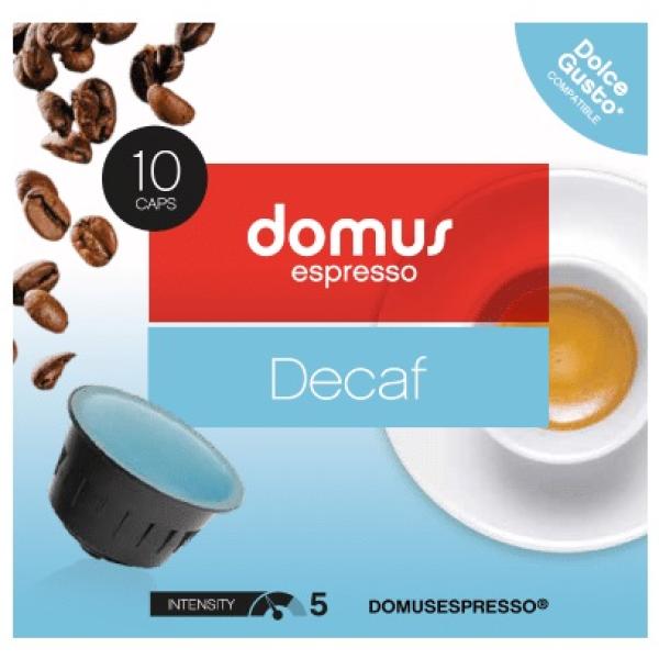 Pack 10x Cápsulas Dolce Gusto Domus Espresso Decaf
