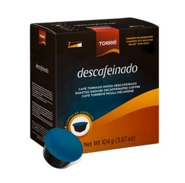 Pack 16x Cápsulas Dolce Gusto Torrié Descafeinado