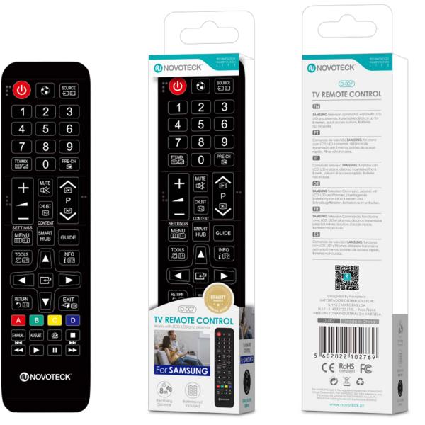Controle Remoto Universal Novoteck D - 007 para Samsung