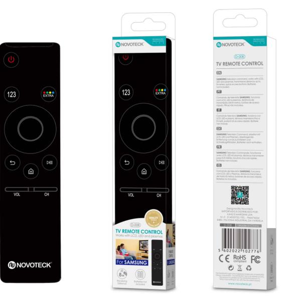 Controle Remoto Novoteck D - 008 Minimalista para Samsung