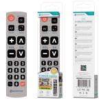 Controle Remoto Universal com Botões Grandes Novoteck D - 018 - Ideal para Idosos e Visão Limitada - Compatível com Diversas Marcas