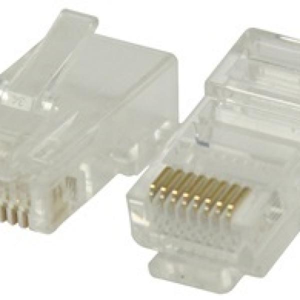 Ficha Telefone - Rede RJ45 8 Pinos CAT6