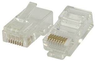 Ficha Telefone - Rede RJ45 8 Pinos CAT6