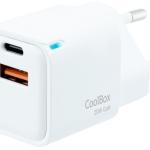 Carregador Univerrsal GaN 20W USB - C PD + USB - A QC 3.0 - COOLBOX