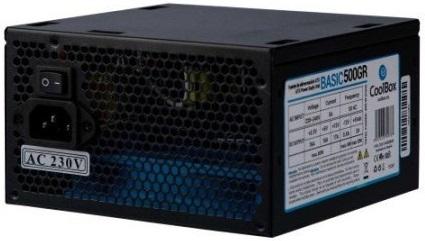 Fonte de Alimentação 500W 20+4 pin ATX Basic 500GR (Preto) - COOLBOX