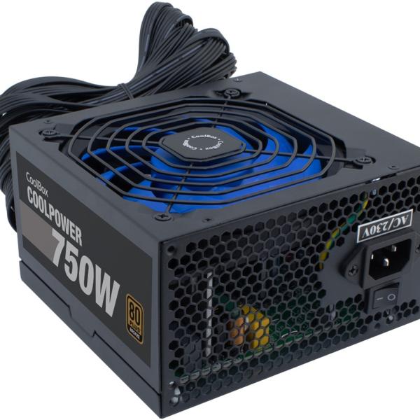 Fonte de Alimentação 750W 20+4 pin ATX 80 Plus Bronze (Preto) - COOLBOX
