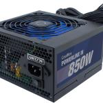 Fonte de Alimentação Powerline III 850W 20+4 pin ATX (Preto) - COOLBOX