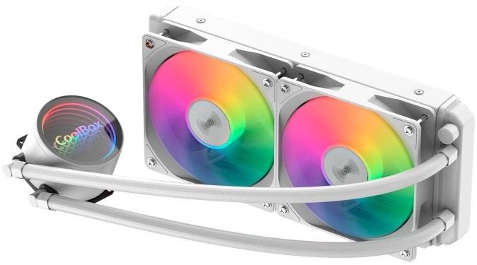 Water Cooler CPU Infinite Liquid 240 ARGB 120mm (Branco) - COOLBOX