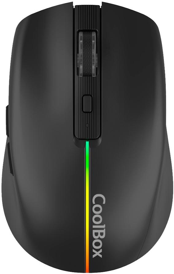Rato Ótico Gaming W01 RF Wireless 1600DPI (Preto) - COOLBOX