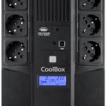 UPS Scudo 3 LCD 800VA 480W (6x Schuko) - COOLBOX