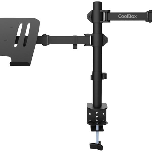 Suporte de Mesa MP01 p/ Computador Portátil/Monitores 32 (Preto) - COOLBOX