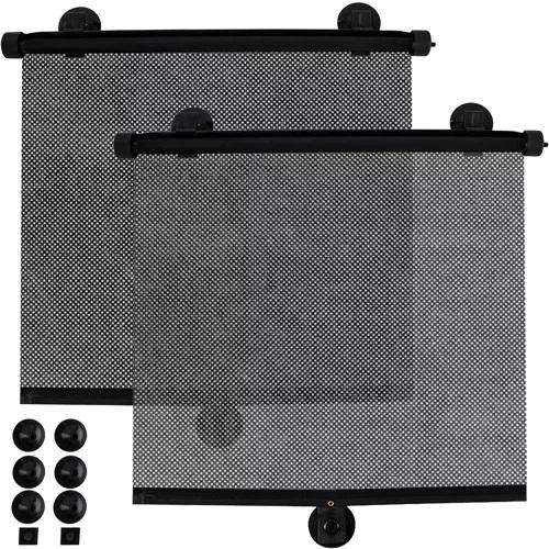 Pack 2x Cortina de Sol p/ Carro (Preto)