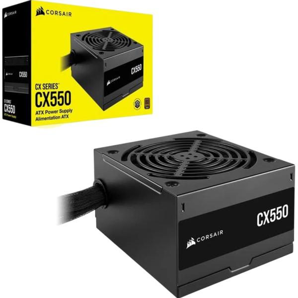 Fonte de Alimentação CX Series CX550 550W 80 Plus Bronze (Preto) - CORSAIR
