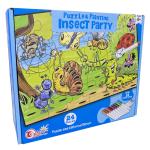 Puzzle Insect Party Pintar c/ 12 Marcadores (24 Peças)