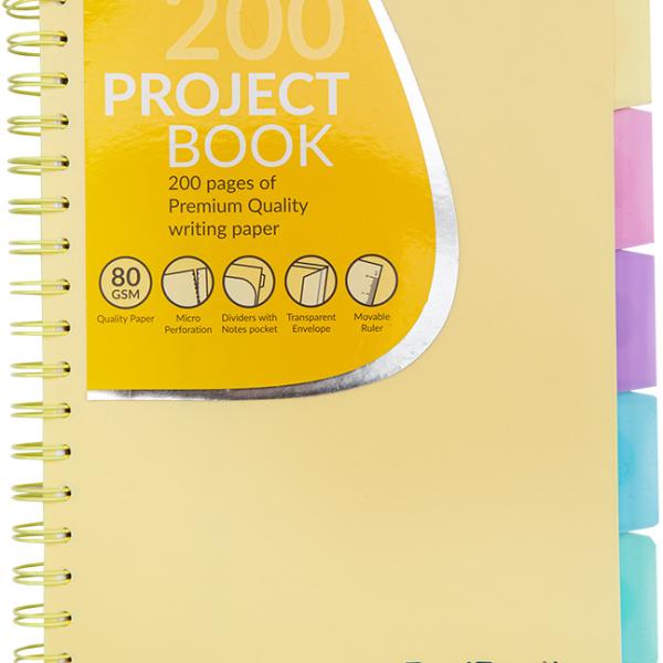 Caderno B5 Apontamentos Amarelo Pastel - COLORINO
