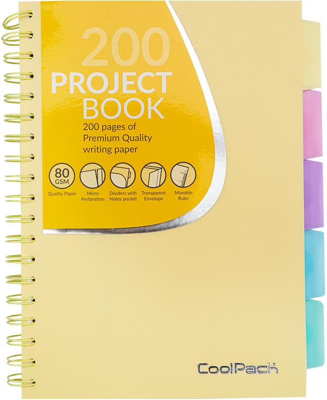 Caderno B5 Apontamentos Amarelo Pastel - COLORINO