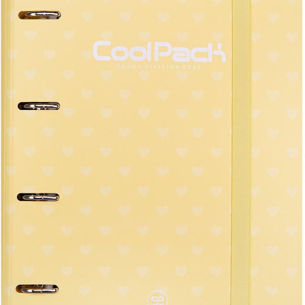 Capa A4 4 Argolas + Folhas + Separadores Limão Pastel - COLORINO