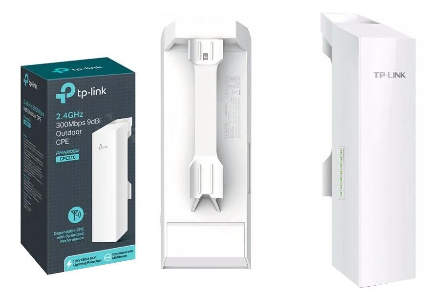 TP - LINK CPE210 Access Point Wireless 2,4Ghz N 300Mbps para Exterior (Recondicionado)