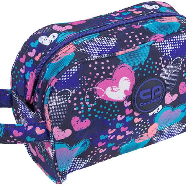 Estojo Necessaire Focus Stamp Hearts - COOLPACK