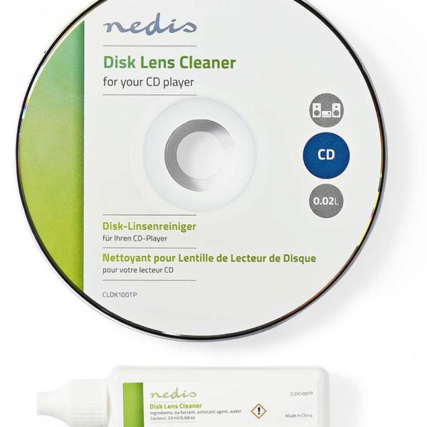 CD Limpeza p/ Lentes Laser com Instruções Vocais e Liquido - NEDIS