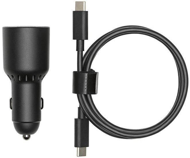 Carregador Isqueiro Duplo USB (1x USB - A + 1x USB - C) 65W (Preto) - DJI