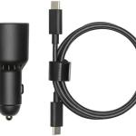 Carregador Isqueiro Duplo USB (1x USB - A + 1x USB - C) 65W (Preto) - DJI