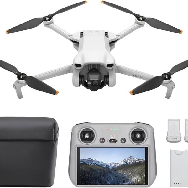 Drone Mini 3 Fly More Combo (RC) 12MP c/ Controlo Remoto e Ecrã - DJI