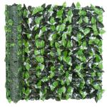 Vedação Artificial em Rolo 3x1m para Balcão Jardim Exterior Planta Decorativa de Parede PE Verde