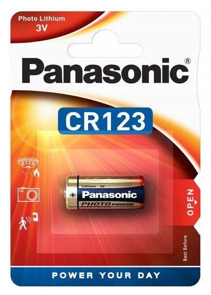 Pilha Lithium CR123A 3V - PANASONIC